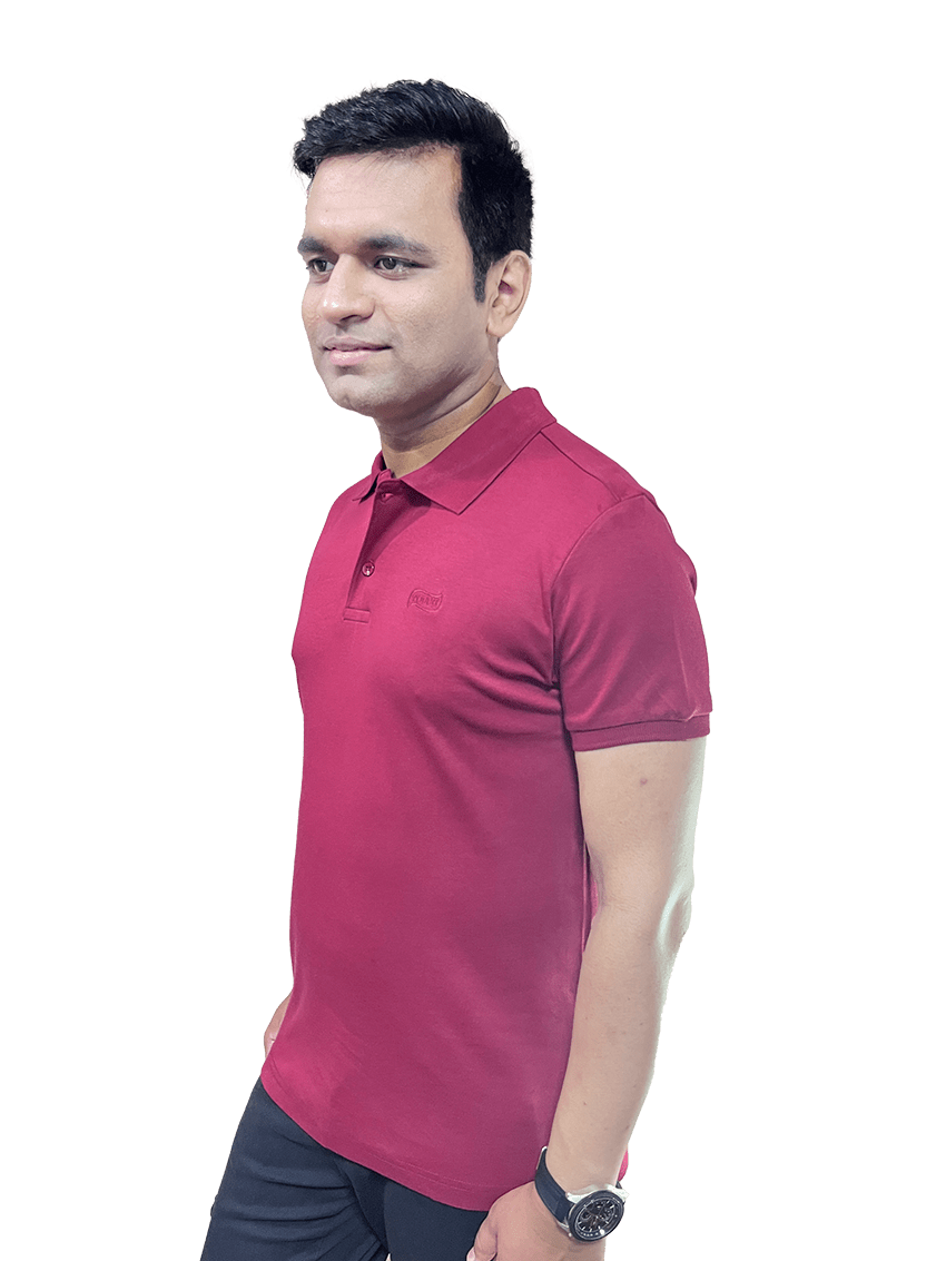 Polo tibetan Red half Sleeve123 polo